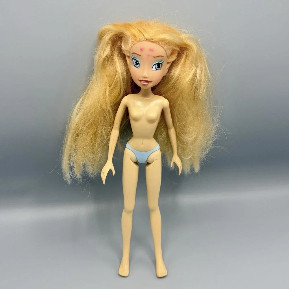 Disney Store Disney Fairies Rani Doll Tinkerbell Water Fairy Blonde Flawed Nude
